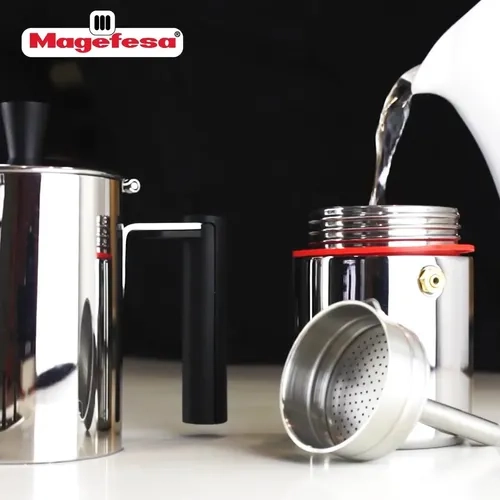 CAFETERA NOVA CAPRI INOXIDABLE MAGEFESA 6TZAS PLATEADA - 5