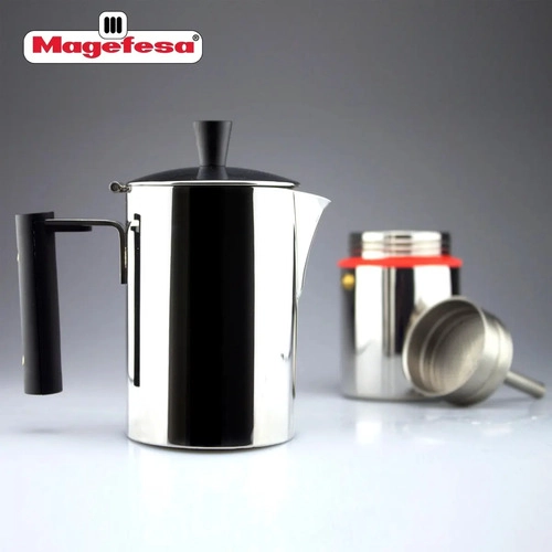 CAFETERA NOVA CAPRI INOXIDABLE MAGEFESA 6TZAS PLATEADA - 7