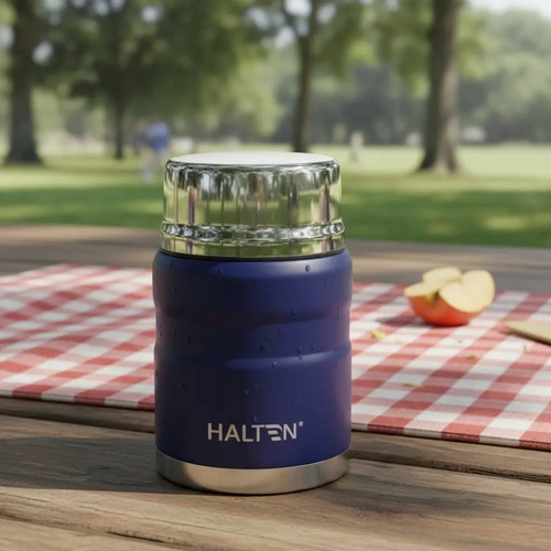 TERMO DE COMIDA ACERO INOX 750 ML HALTEN VERDE CLARO - 1