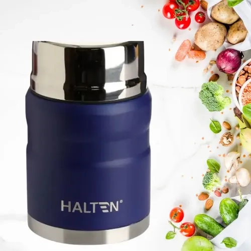 TERMO DE COMIDA ACERO INOX 750 ML HALTEN VERDE CLARO - 5
