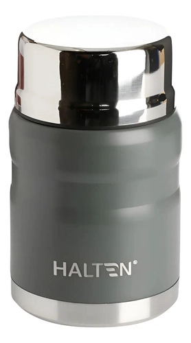 TERMO PARA COMIDA 750 ML ACERO INOXIDABLE HALTEN GRIS - 2