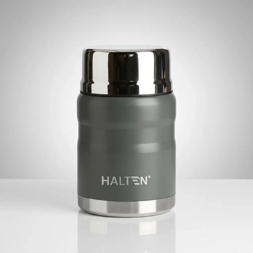 TERMO PARA COMIDA 750 ML ACERO INOXIDABLE HALTEN GRIS - 6