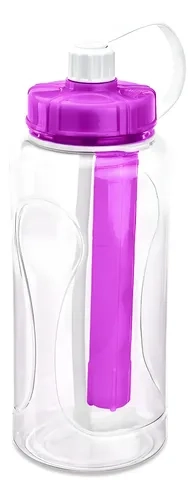 BOTELLA DEPORTIVA MORADO BIO LIFE 2L REYPLAST CON ENFRIADOR DE HIELO - 2