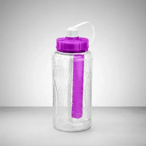 BOTELLA DEPORTIVA MORADO BIO LIFE 2L REYPLAST CON ENFRIADOR DE HIELO - 5