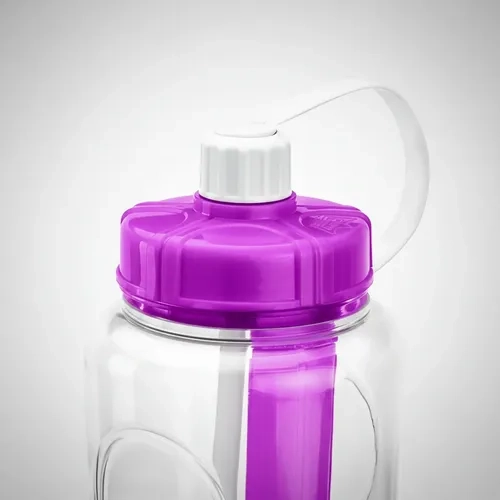 BOTELLA DEPORTIVA MORADO BIO LIFE 2L REYPLAST CON ENFRIADOR DE HIELO - 6