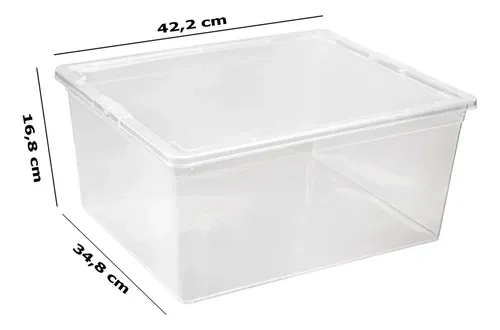 CAJA ORGANIZADORA TRANSPARENTE 19 LITROS REYPLAST MODUBOX - 5