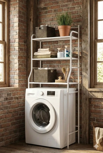 ESTANTE REPISA ORGANIZADOR DE BAÑO METAL BLANCO 3 NIVELES - 2