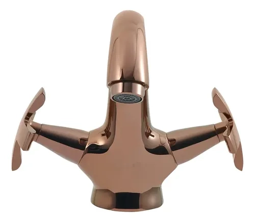 LAVATORIO MONOBLOCK ACABADO BRILLANTE STRETTO LOTTA COBRE - 3