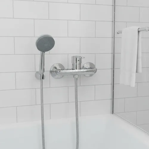 MONOMANDO DUCHA CROMADO STRETTO CARMINA GRIFERIA BAÑO - 1