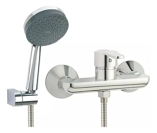 MONOMANDO DUCHA CROMADO STRETTO CARMINA GRIFERIA BAÑO - 4