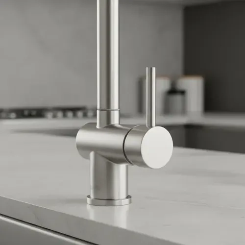 LAVAPLATOS MONOMANDO INOX SATINADO STRETTO CENTO ACERO INOXIDABLE - 2