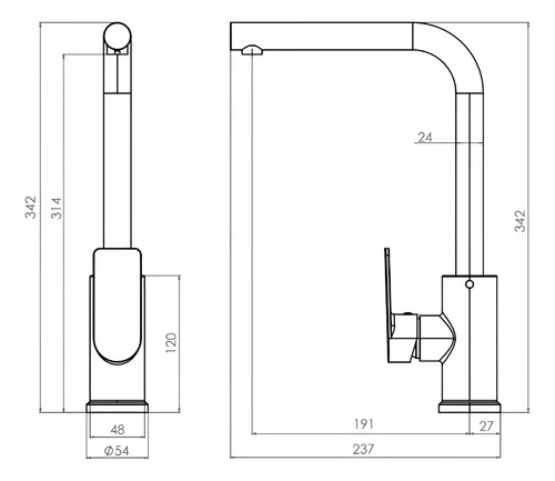 GRIFO MONOMANDO LAVAPLATOS PMB QUEENS CROMO - 6