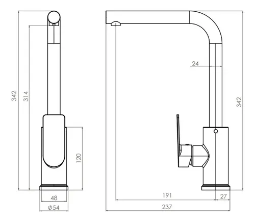 LLAVE MONOMANDO LAVAPLATOS QUEENS NEGRO MATE - 4
