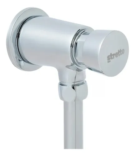TEMPORIZADOR URINARIO CON PULSADOR 5‑6 SEG. STRETTO 1/2 COLOR CROMO - 5