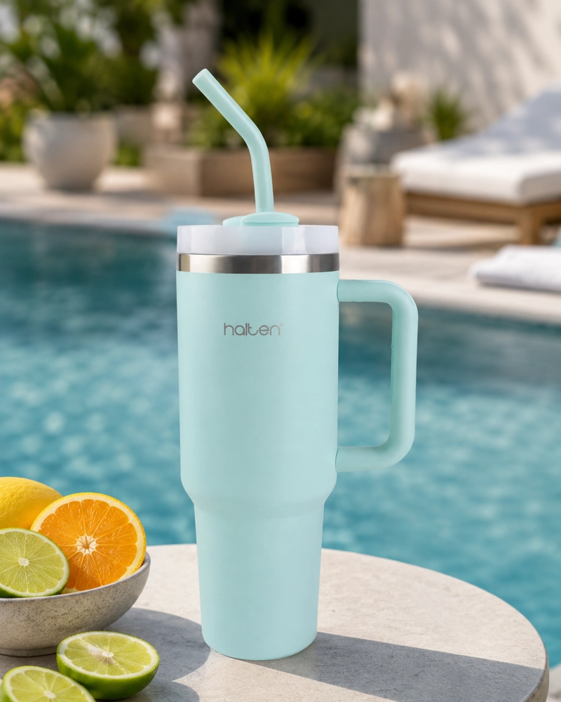 TERMO 1.2 L ACERO INOXIDABLE HALTEN BIG MUG VERDE - 11