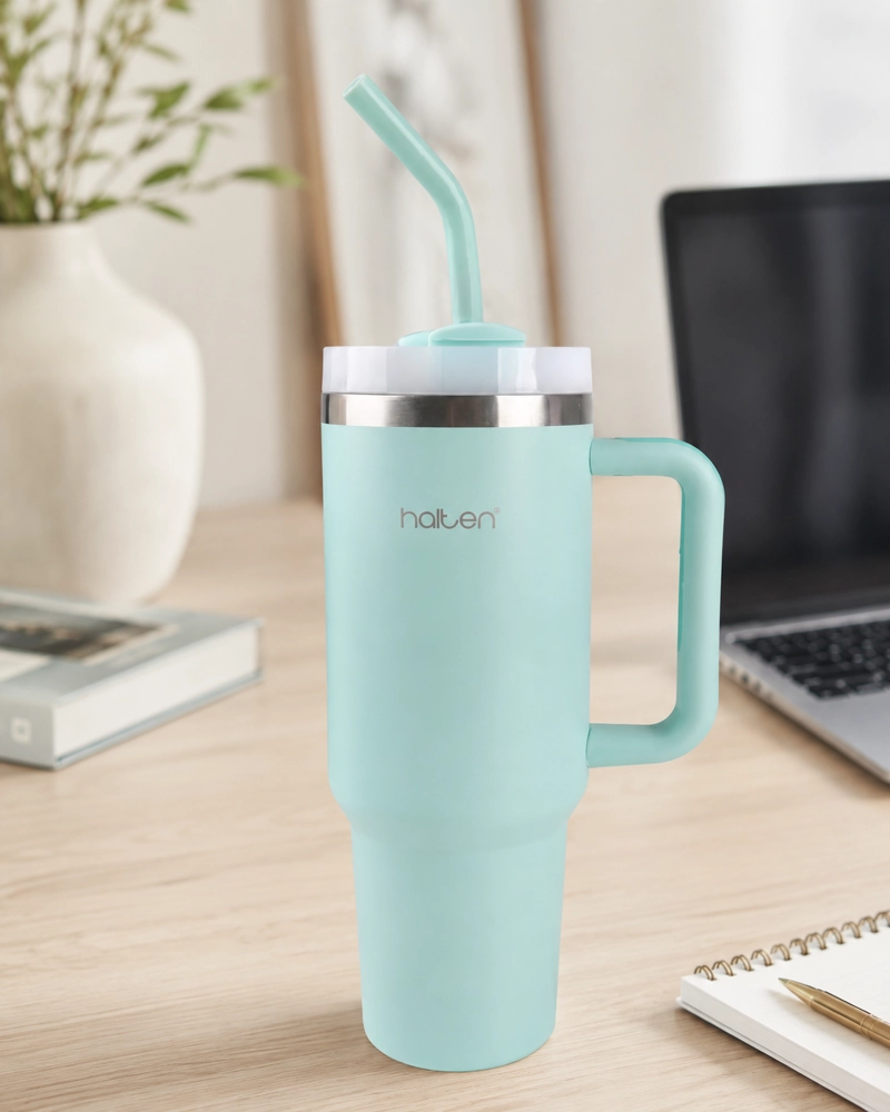 TERMO 1.2 L ACERO INOXIDABLE HALTEN BIG MUG VERDE - 3