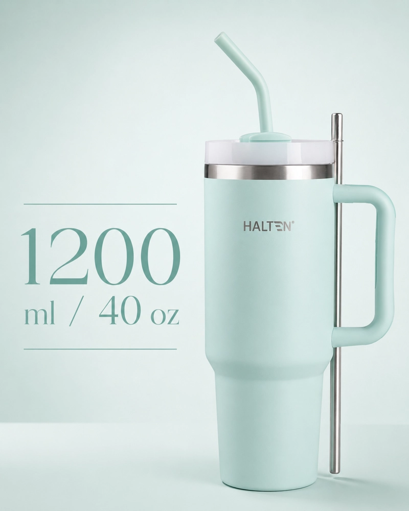 TERMO 1.2 L ACERO INOXIDABLE HALTEN BIG MUG VERDE - 4