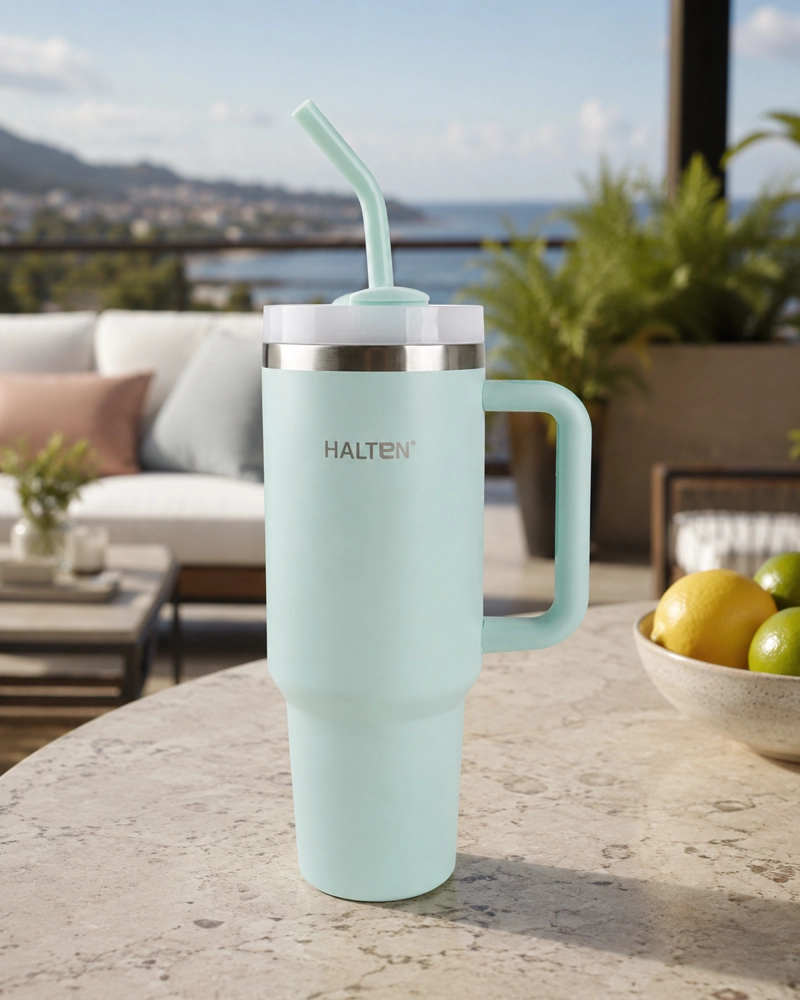 TERMO 1.2 L ACERO INOXIDABLE HALTEN BIG MUG VERDE - 5
