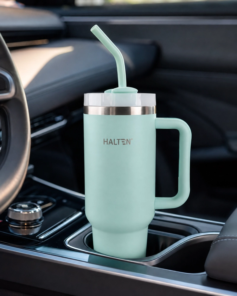 TERMO 1.2 L ACERO INOXIDABLE HALTEN BIG MUG VERDE - 6