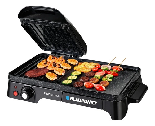 PARRILLERA ELE CTRICA ACERO INOXIDABLE NEGRO BLAUPUNKT PROGRILL-200 220V - 3