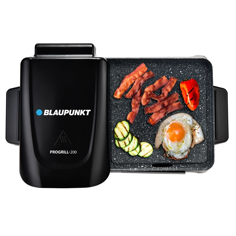 PARRILLERA ELE CTRICA ACERO INOXIDABLE NEGRO BLAUPUNKT PROGRILL-200 220V - 5