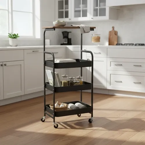 ORGANIZADOR DE COCINA FRUTERO TIPO BUFFET DE MADERA INDUSTRIAL MARCA MP STORE - 4