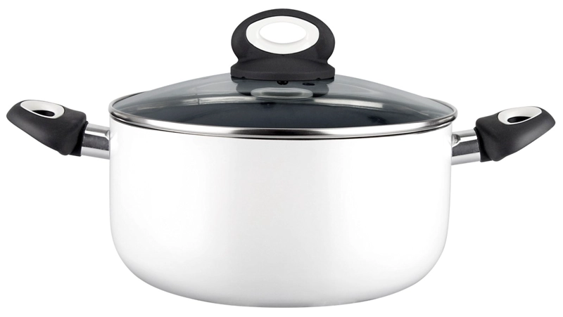 OLLA DE FONDO DOBLE MAGEFESA ANTARTIDA 20 CM ALUMINIO BLANCO - 7