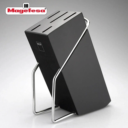 SET DE CUCHILLOS DE COCINA CON TACO DE MADERA MAGEFESA BLADE ACERO INOXIDABLE NEGRO - 6