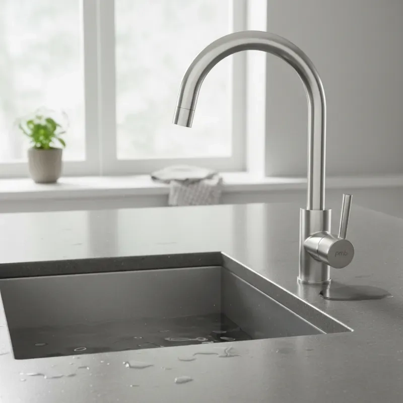 MONOMANDO LLAVE GRIFO DE ACERO INOXIDABLEPARA PARA LAVAPLATOS MODELO VERMONT MARCA PMB - 1