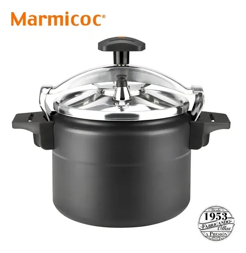OLLA A PRESION 10 LITROS MODELO ALUMAX MARCA MARMICOC COLOR NEGRO - 1