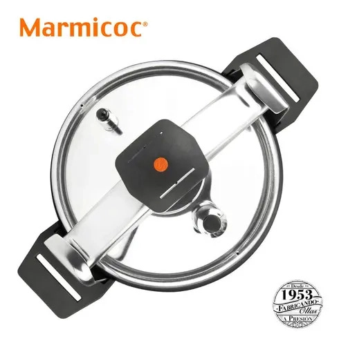 OLLA A PRESION 10 LITROS MODELO ALUMAX MARCA MARMICOC COLOR NEGRO - 5