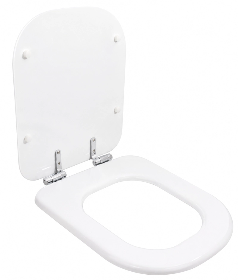 ASIENTO TAPA WC ELONGADO DE MADERA CON BISAGRAS METALICA Y CIERRE SUEVE MODELO HAMBURG MARCA TAUMM - 6