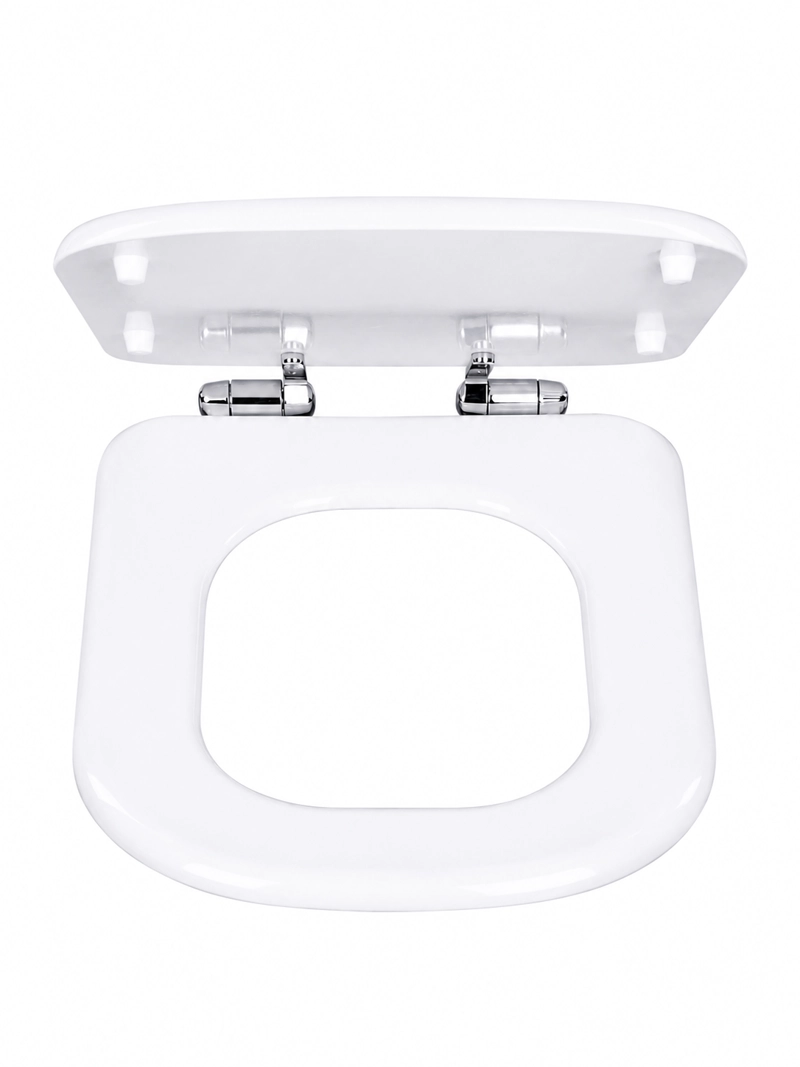 ASIENTO TAPA WC ELONGADO DE MADERA CON BISAGRAS METALICA Y CIERRE SUEVE MODELO HAMBURG MARCA TAUMM - 8