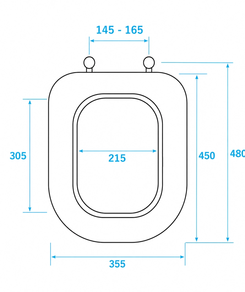 ASIENTO TAPA WC ELONGADO DE MADERA CON BISAGRAS METALICA Y CIERRE SUEVE MODELO HESSEN MARCA TAUMM - 8