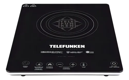 COCINILLA DE INDUCCION DIGITAL 10 NIVELES TELEFUNKEN 2100W NEGRO - 2