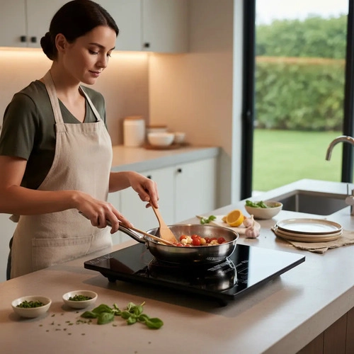 COCINILLA DE INDUCCION DIGITAL 10 NIVELES TELEFUNKEN 2100W NEGRO - 5