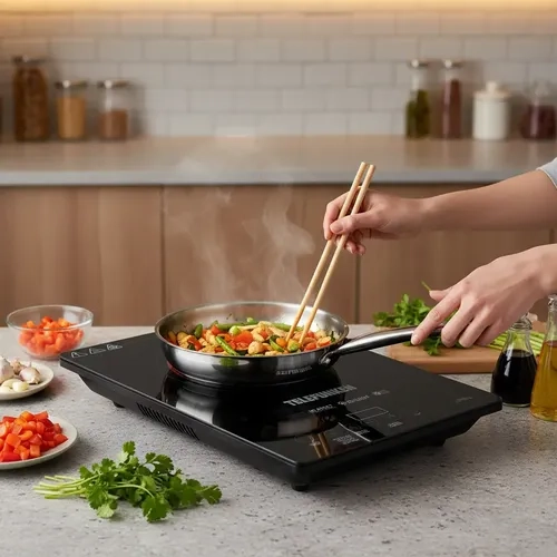 COCINILLA DE INDUCCION DIGITAL 10 NIVELES TELEFUNKEN 2100W NEGRO - 9
