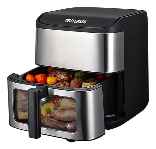 FREIDORA DE AIRE 9 L 1800W DIGITAL TELEFUNKEN EASYFRYER 9000 NEGRO PLATEADO - 4