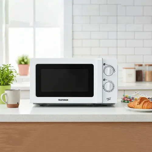 MICROONDAS 20L CON TIMER Y PLATO GIRATORIO TELEFUNKEN TFK20A - 1