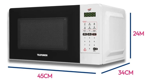 MICROONDAS DIGITAL 20L GRILL 900W TELEFUNKEN TFK20DG 220V - 11