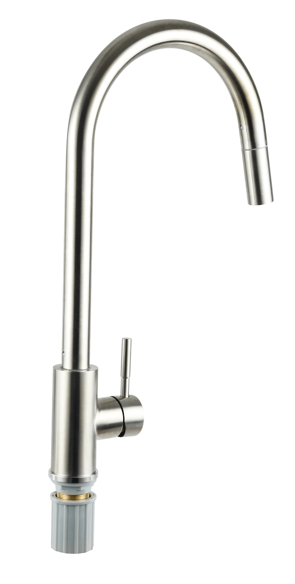 MONOMANDO LLAVE GRIFO EXTRAIBLE PARA LAVAPLATOS MODELO MODER INOX MARCA TAUMM COLOR ACERO INOX - 5