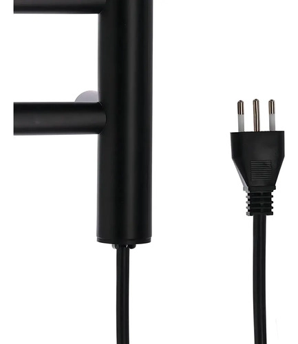 TOALLERO CALENTADOR 7 BARRAS 95W STRETTO ACERO INOXIDABLE NEGRO - 6