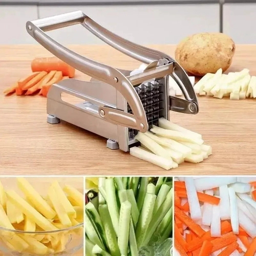PICADOR METALICO DE PAPAS 36 CORTES ACERO INOXIDABLE CON CUCHILLAS INTERCAMBIABLES - 8