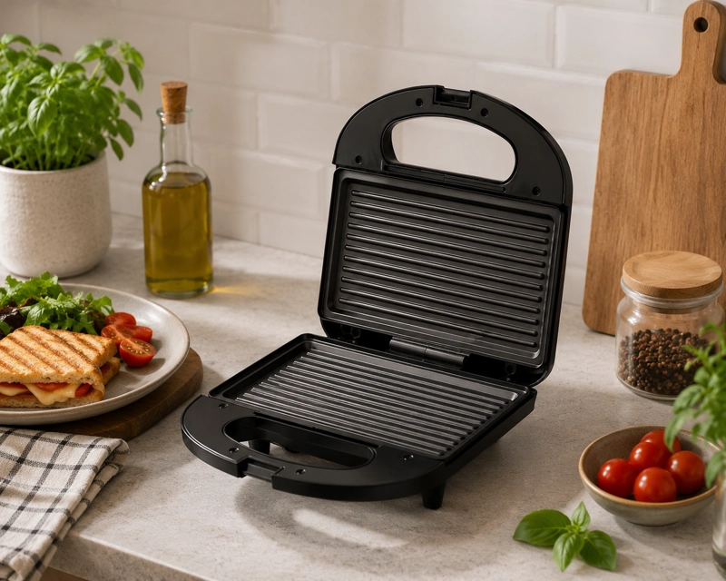 RAF TOSTADOR ELE CTRICO 750W TIPO GRILL COLOR  NEGRO