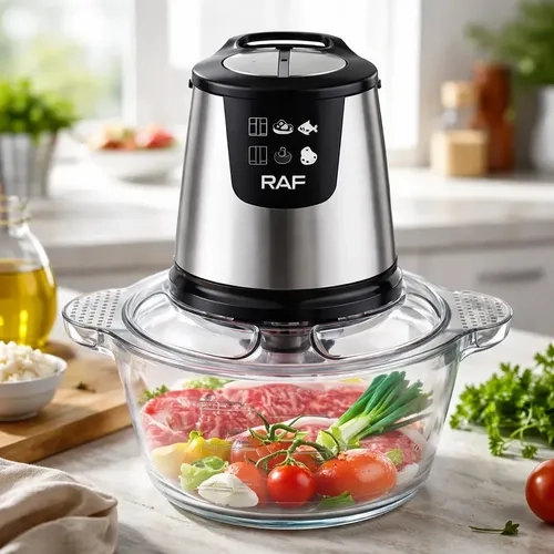 PROCESADOR DE ALIMENTOS BASE VIDRIO RAF TODO EN UNO PLUS 800W 2L - 3