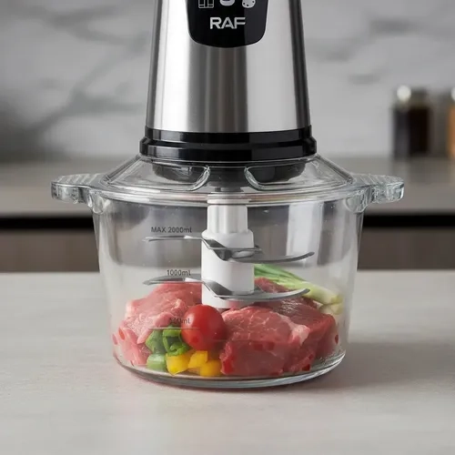 PROCESADOR DE ALIMENTOS BASE VIDRIO RAF TODO EN UNO PLUS 800W 2L - 4
