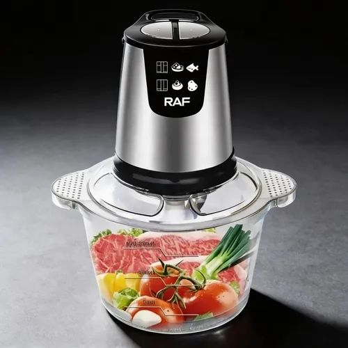 PROCESADOR DE ALIMENTOS BASE VIDRIO RAF TODO EN UNO PLUS 800W 2L - 5