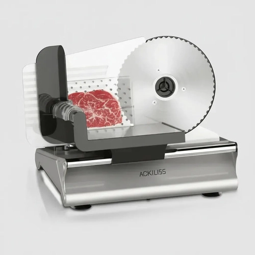 REBANADORA CORTADORA DE CARNE AJUSTABLE ACKILISS ACERO - 4