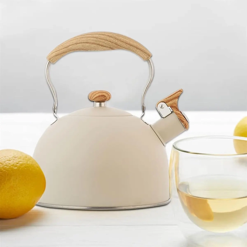TETERA ACERO INOXIDABLE VINTAGE  VITTA 2.5L BEIGE - 1