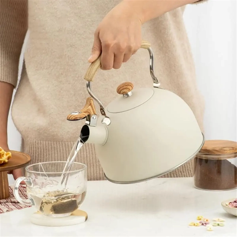 TETERA ACERO INOXIDABLE VINTAGE  VITTA 2.5L BEIGE - 2